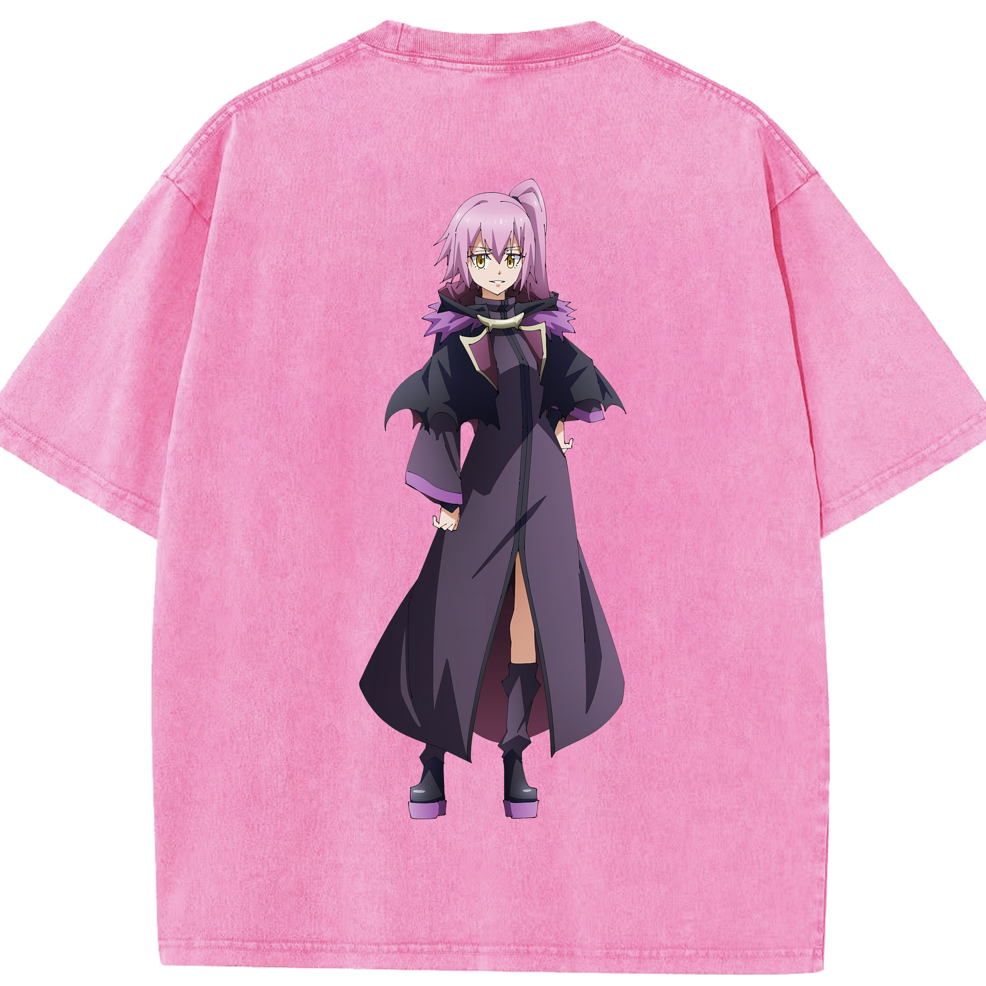（画像用） 転スラ Regarding Reincarnated to Slime 綿100% ヴィンテージ風 半袖Tシャツ（背面プリント）